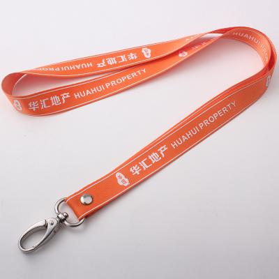 Factory sale silkscreen printing neck lanyard with sample free